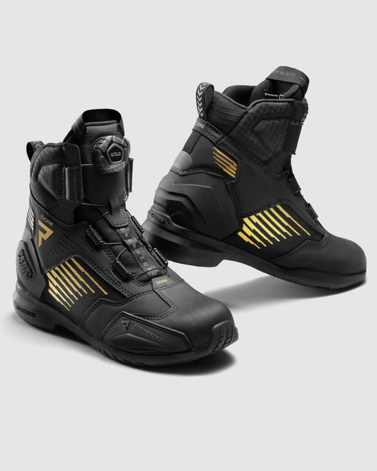 Core Motorcycle Boots Gold