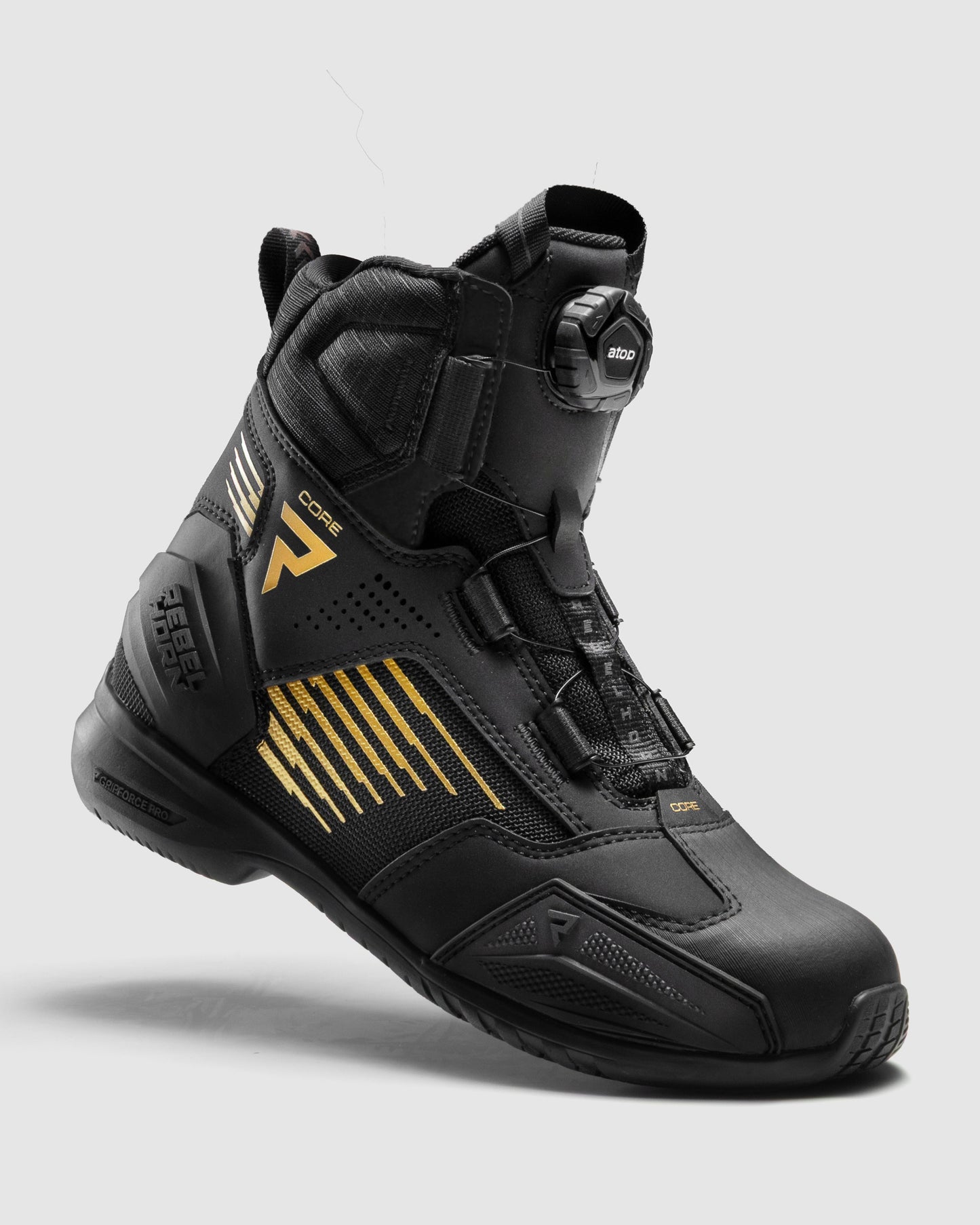 Core Motorcycle Boots Gold