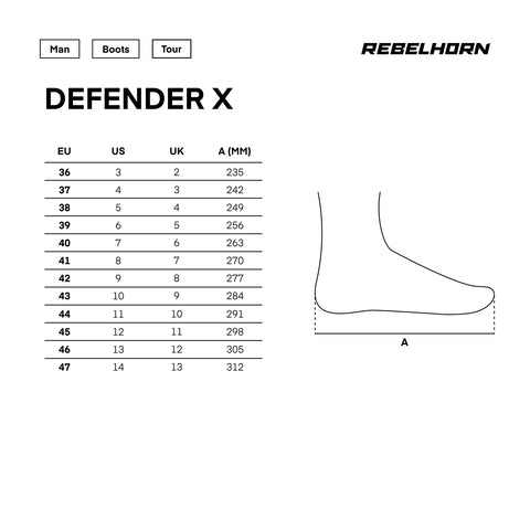 Rebelhorn Defender X Black Motorcycle Boots