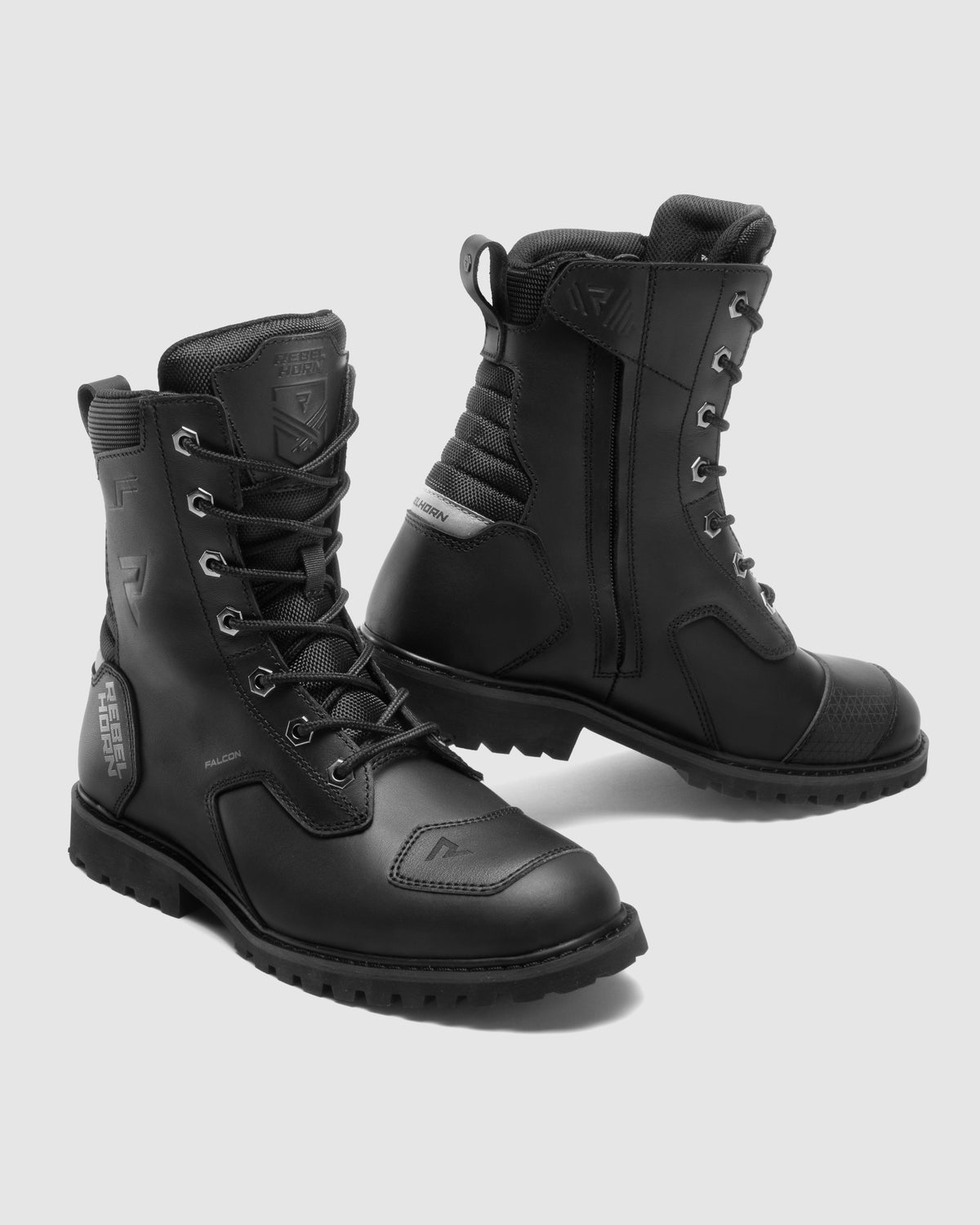 Falcon Motorcycle Boots Black
