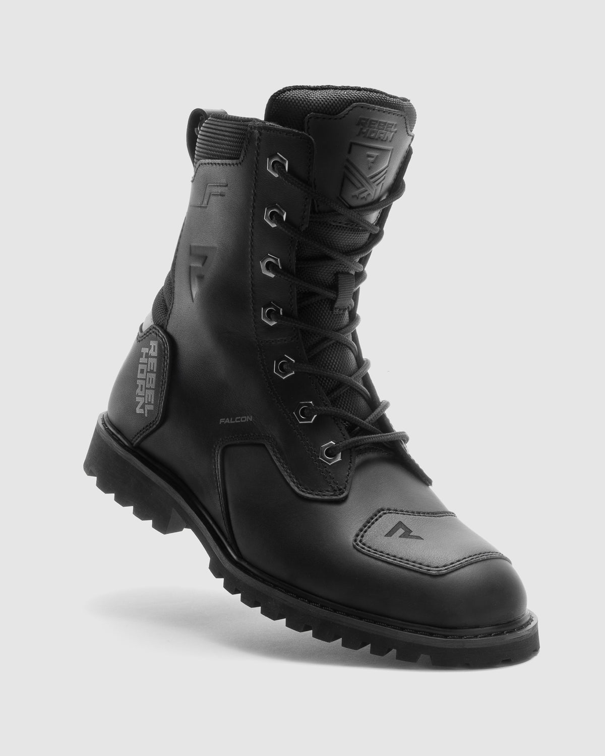 Falcon Motorcycle Boots Black