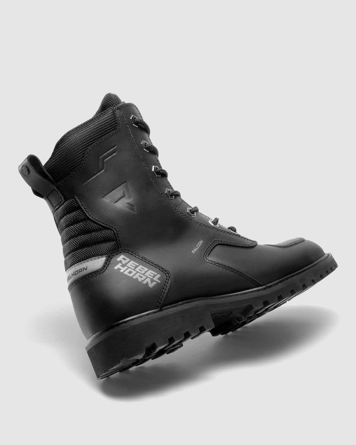 Falcon Motorcycle Boots Black