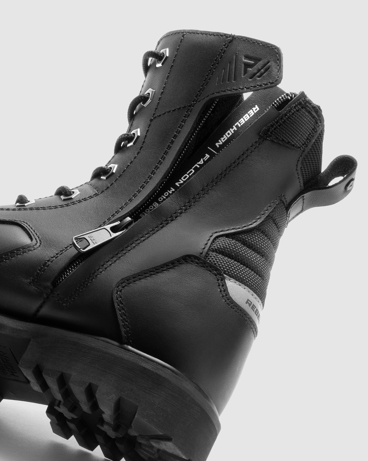 Falcon Motorcycle Boots Black