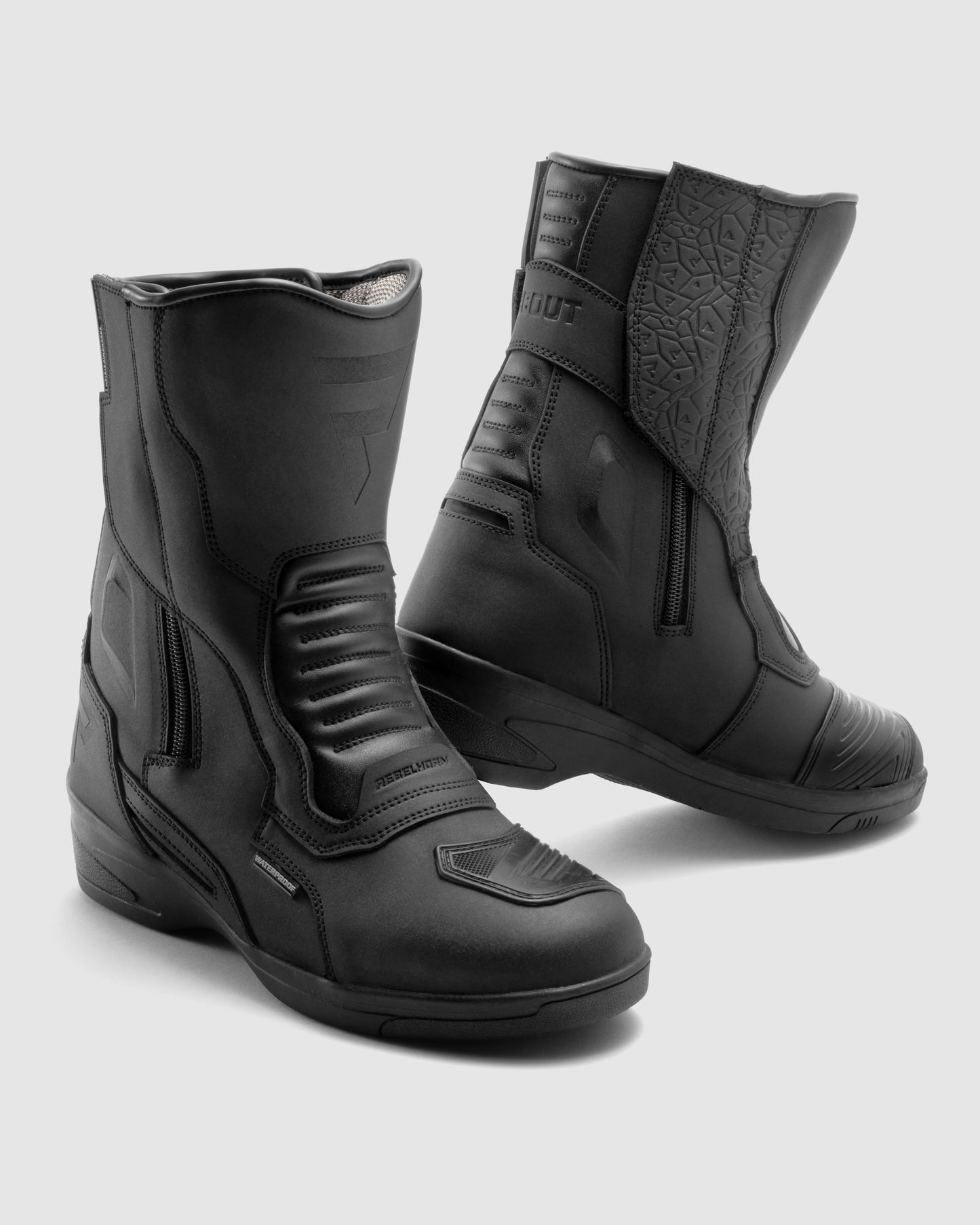 Scout High Heel Women’s Motorcycle Boots Black