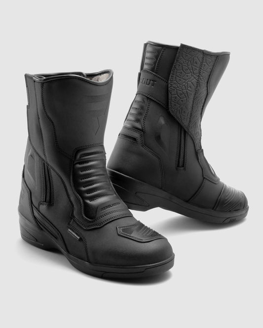 Scout High Heel Women’s Motorcycle Boots Black