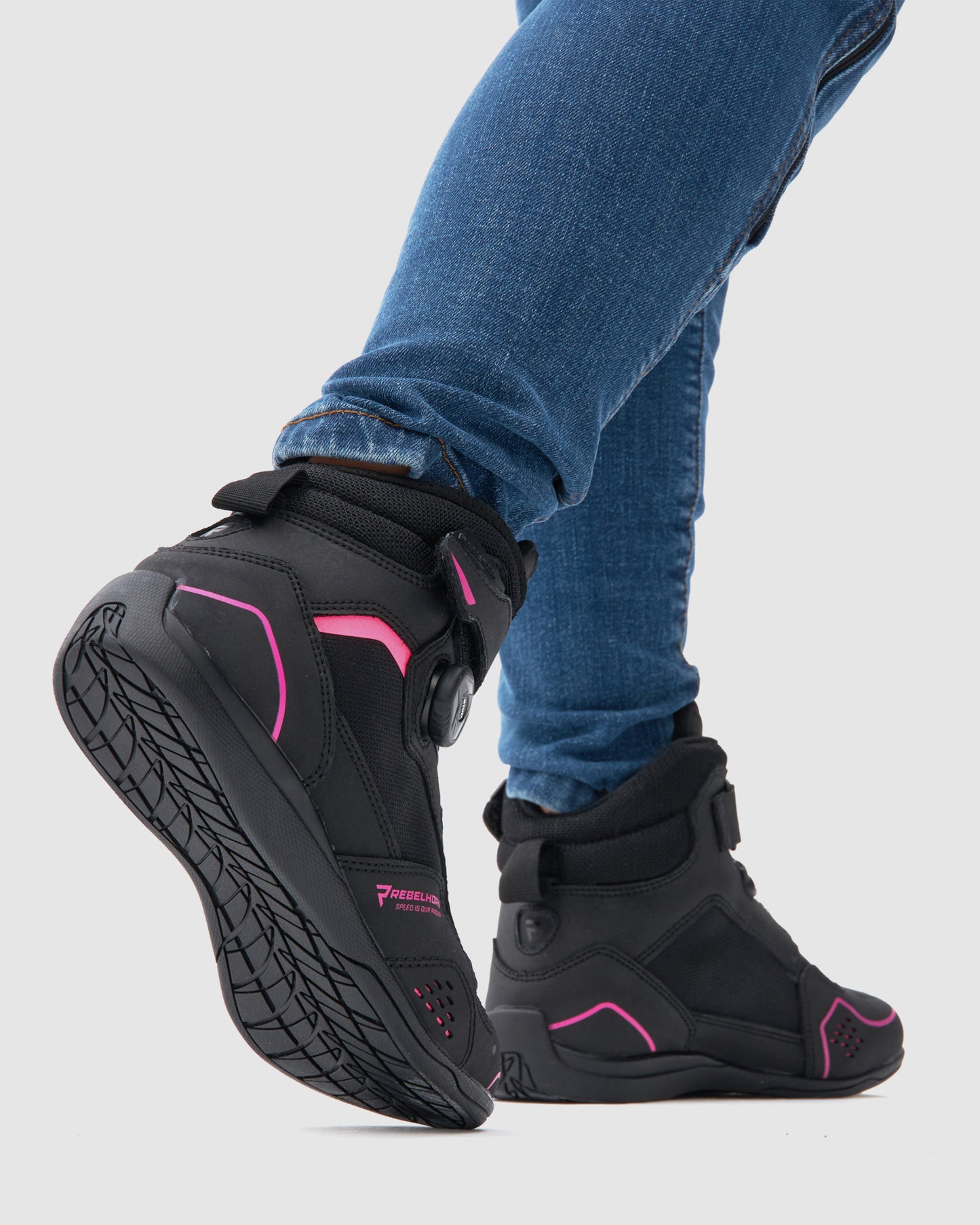Spark II Women's Motorcycle Boots Pink