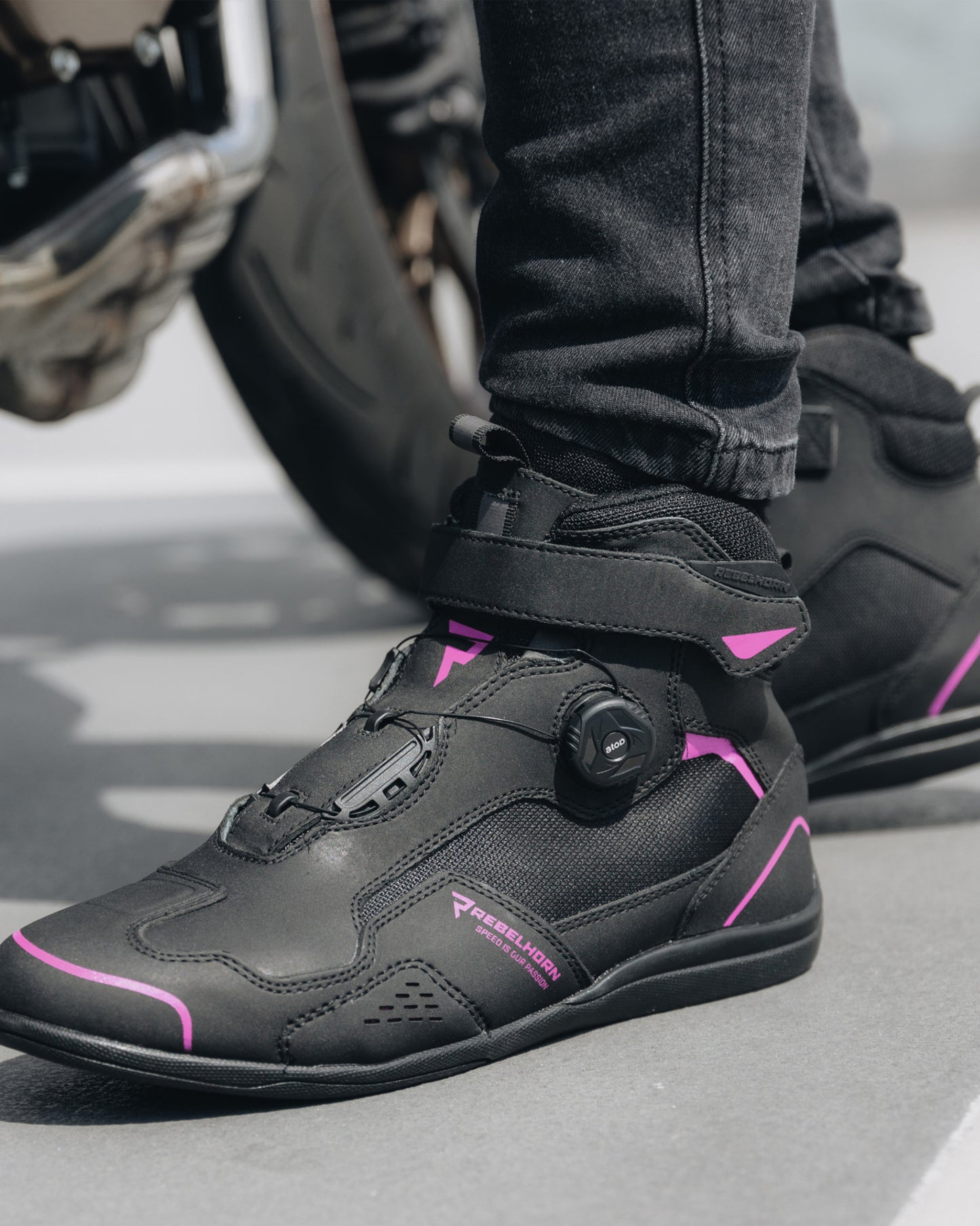 Spark II Women's Motorcycle Boots Pink