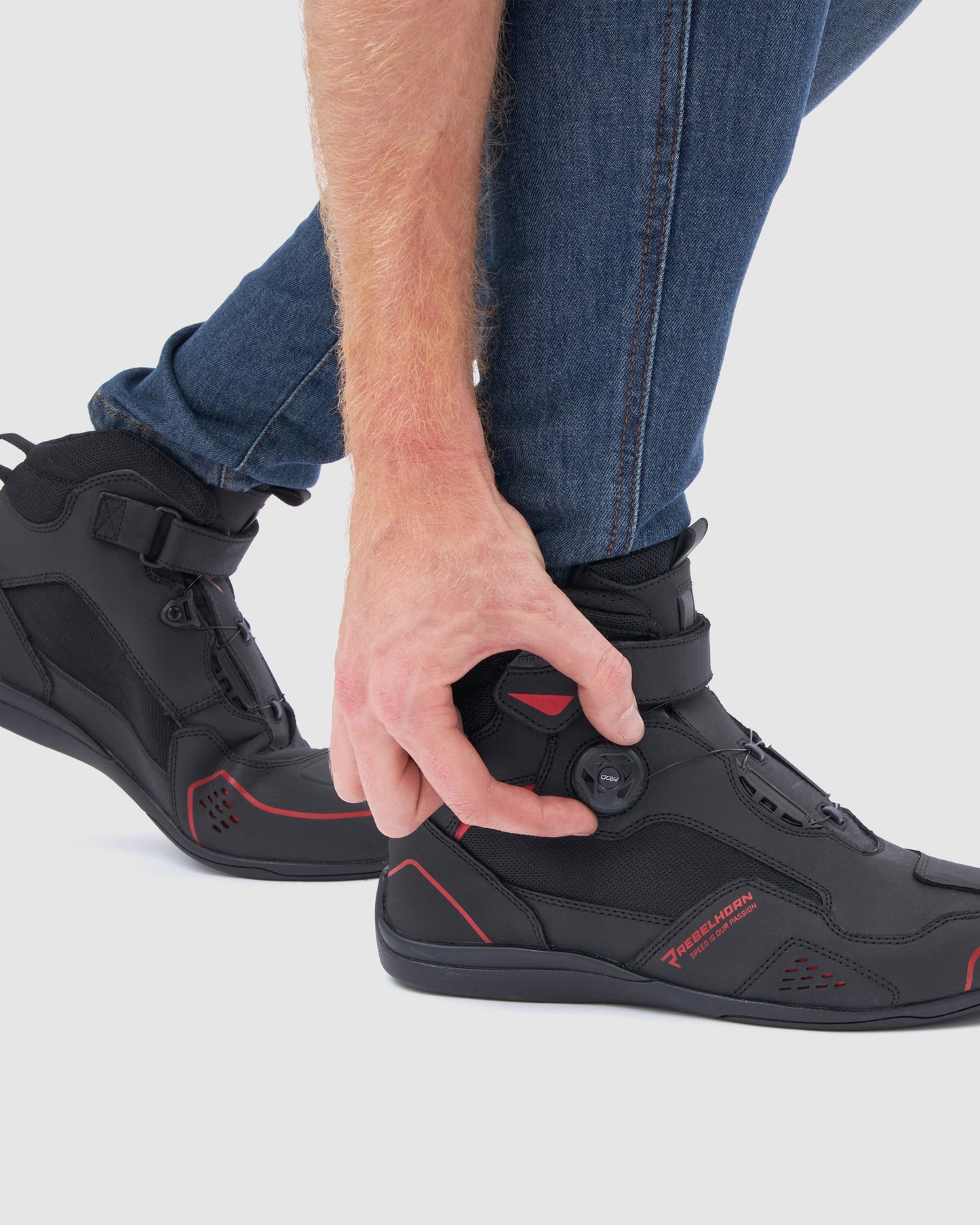 Spark II Motorcycle Boots Red
