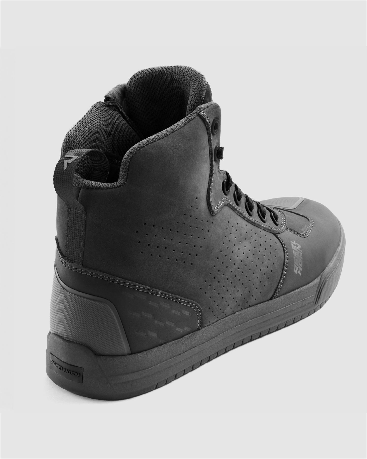 Spike Motorcycle Boots Black