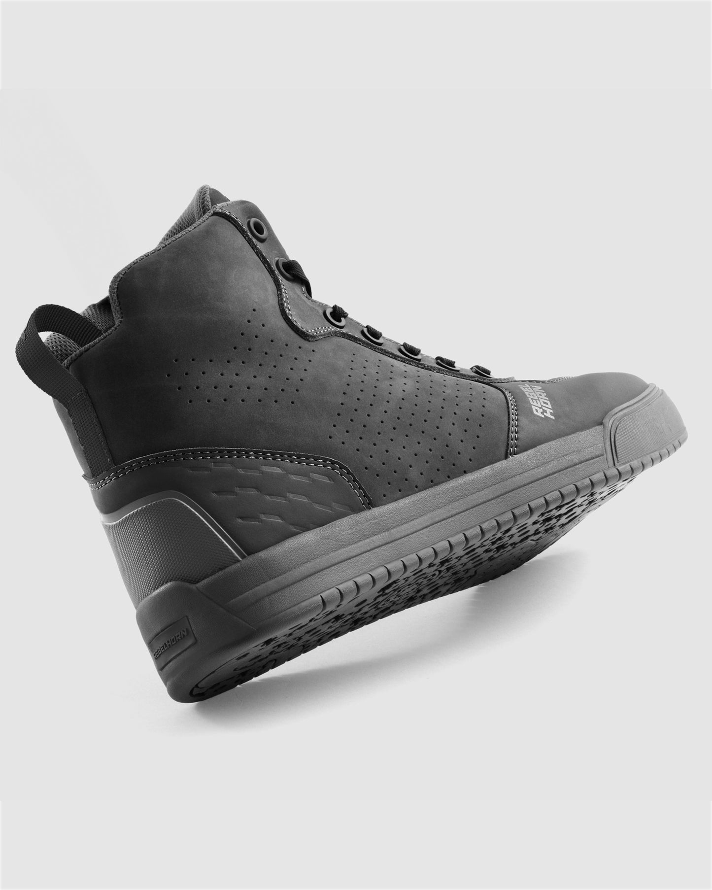 Spike Motorcycle Boots Black