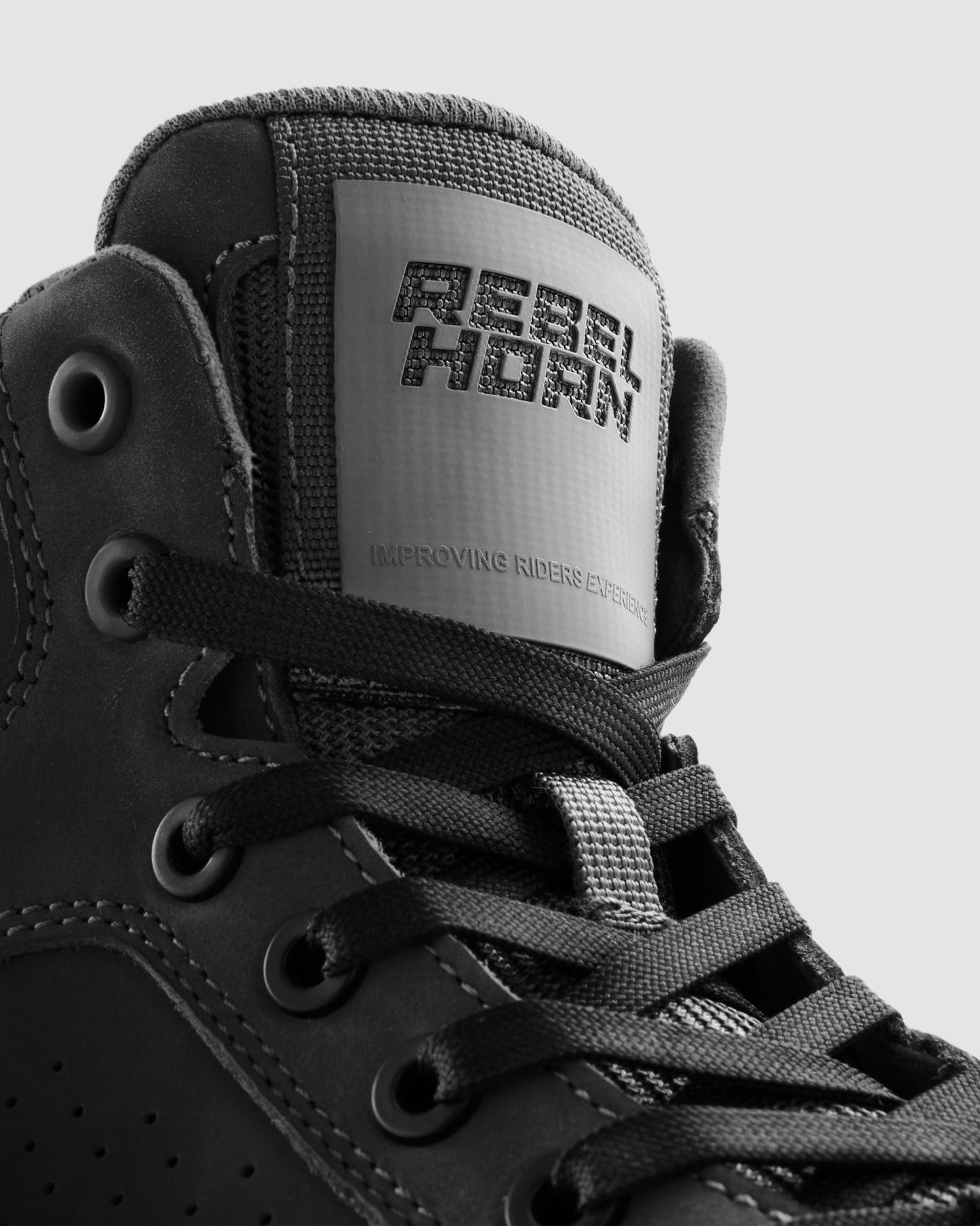 Spike Motorcycle Boots Black