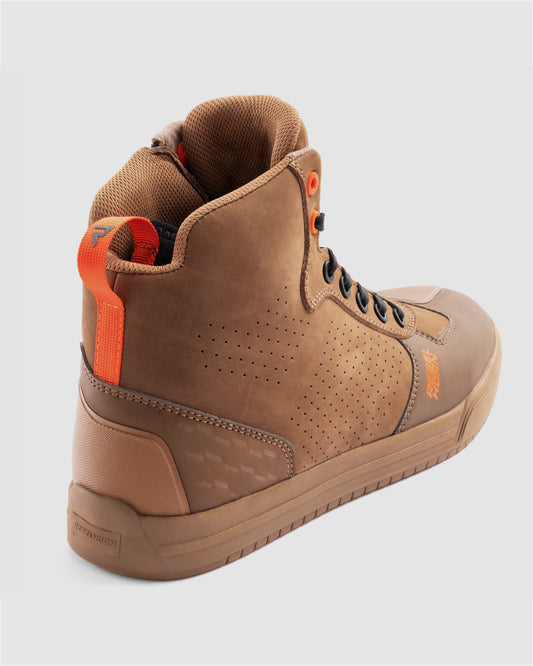 Spike Motorcycle Boots Brown