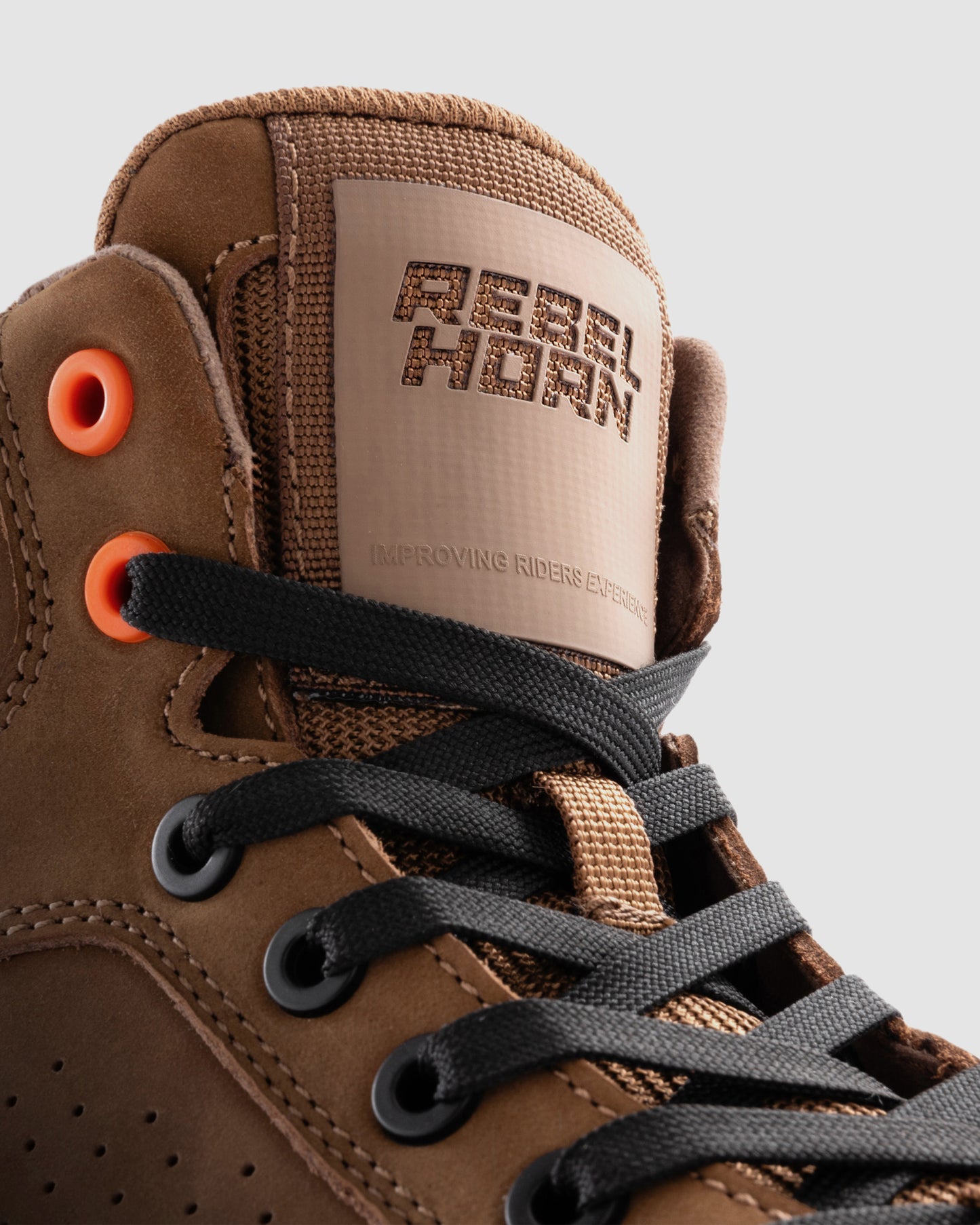 Spike Motorcycle Boots Brown