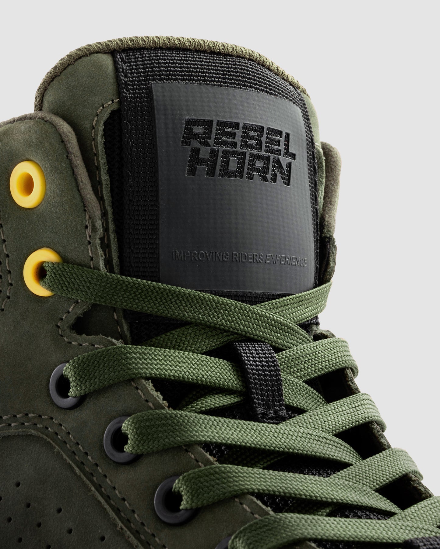 Spike Motorcycle Boots Olive