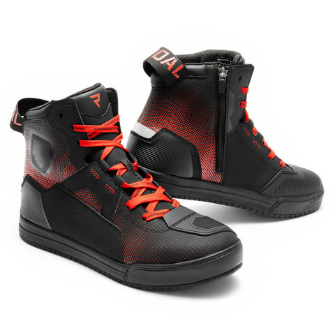 Rebelhorn Vandal II Black/Red Motorcycle Boots