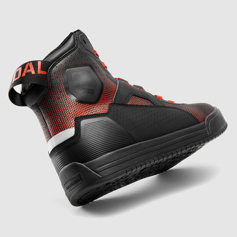 Rebelhorn Vandal II Black/Red Motorcycle Boots