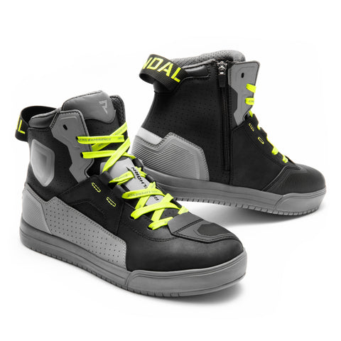 Rebelhorn Vandal II Black/Grey/Fluo Yellow Motorcycle Boots