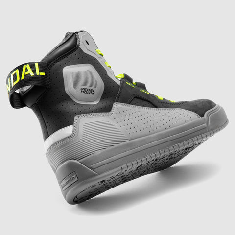 Rebelhorn Vandal II Black/Grey/Fluo Yellow Motorcycle Boots