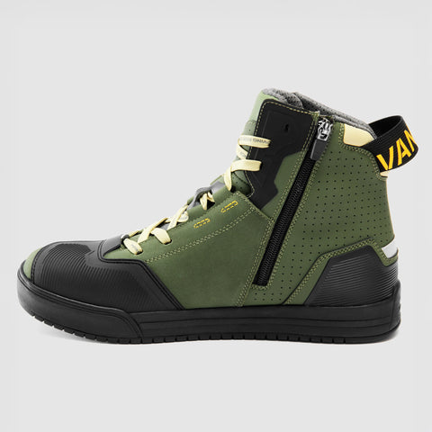 Rebelhorn Vandal II Olive Green/Black/Orange Motorcycle Boots