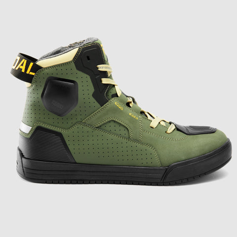 Rebelhorn Vandal II Olive Green/Black/Orange Motorcycle Boots