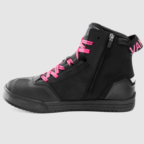 Rebelhorn Vandal II Women's Black/Pink Motorcycle Boots