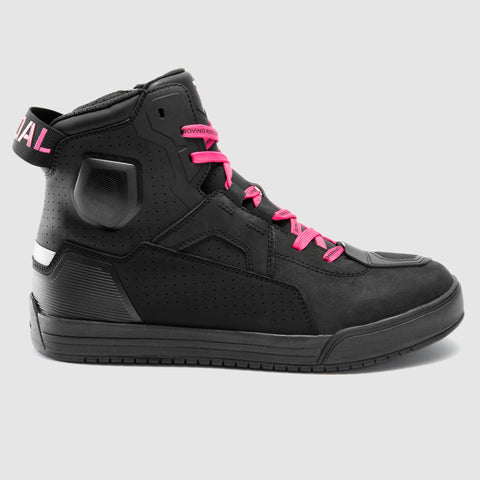 Rebelhorn Vandal II Women's Black/Pink Motorcycle Boots