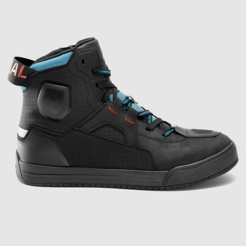 Rebelhorn Vandal II Black/Blue/Red Motorcycle Boots