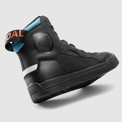 Rebelhorn Vandal II Black/Blue/Red Motorcycle Boots