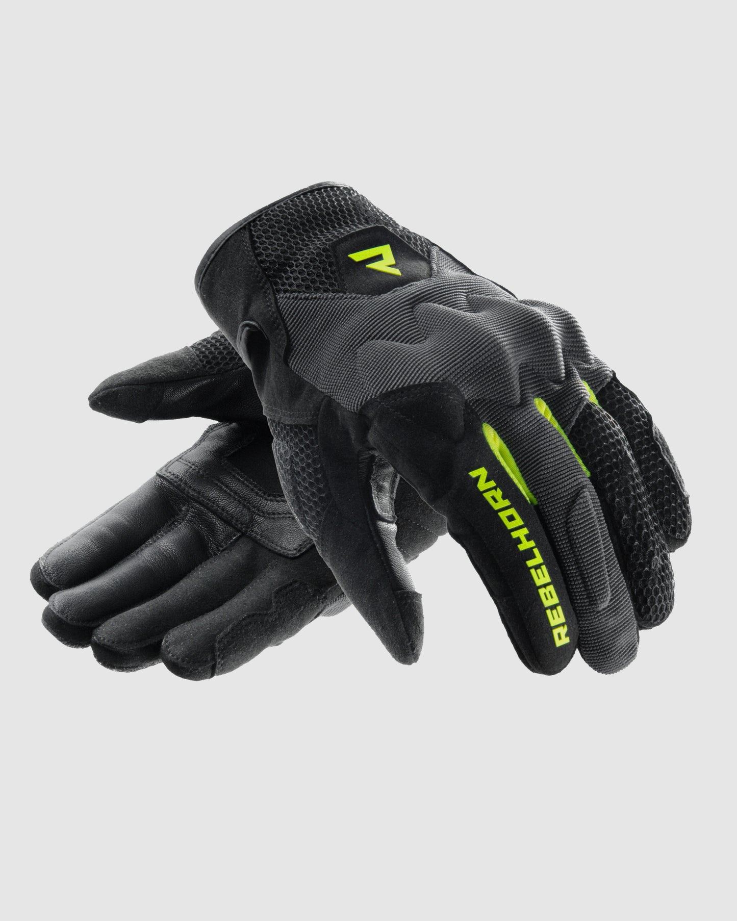 Core Motorcycle Gloves Fluo Yellow