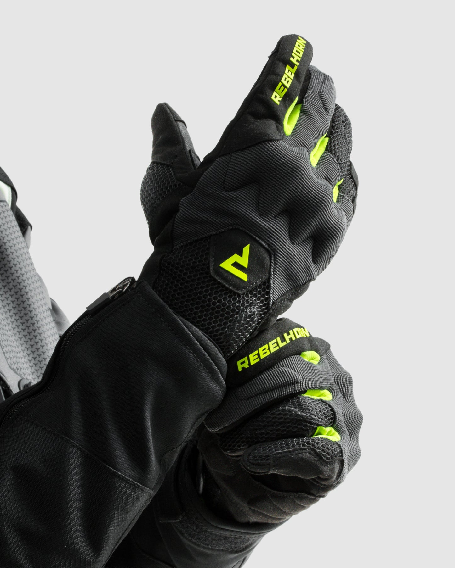 Core Motorcycle Gloves Fluo Yellow