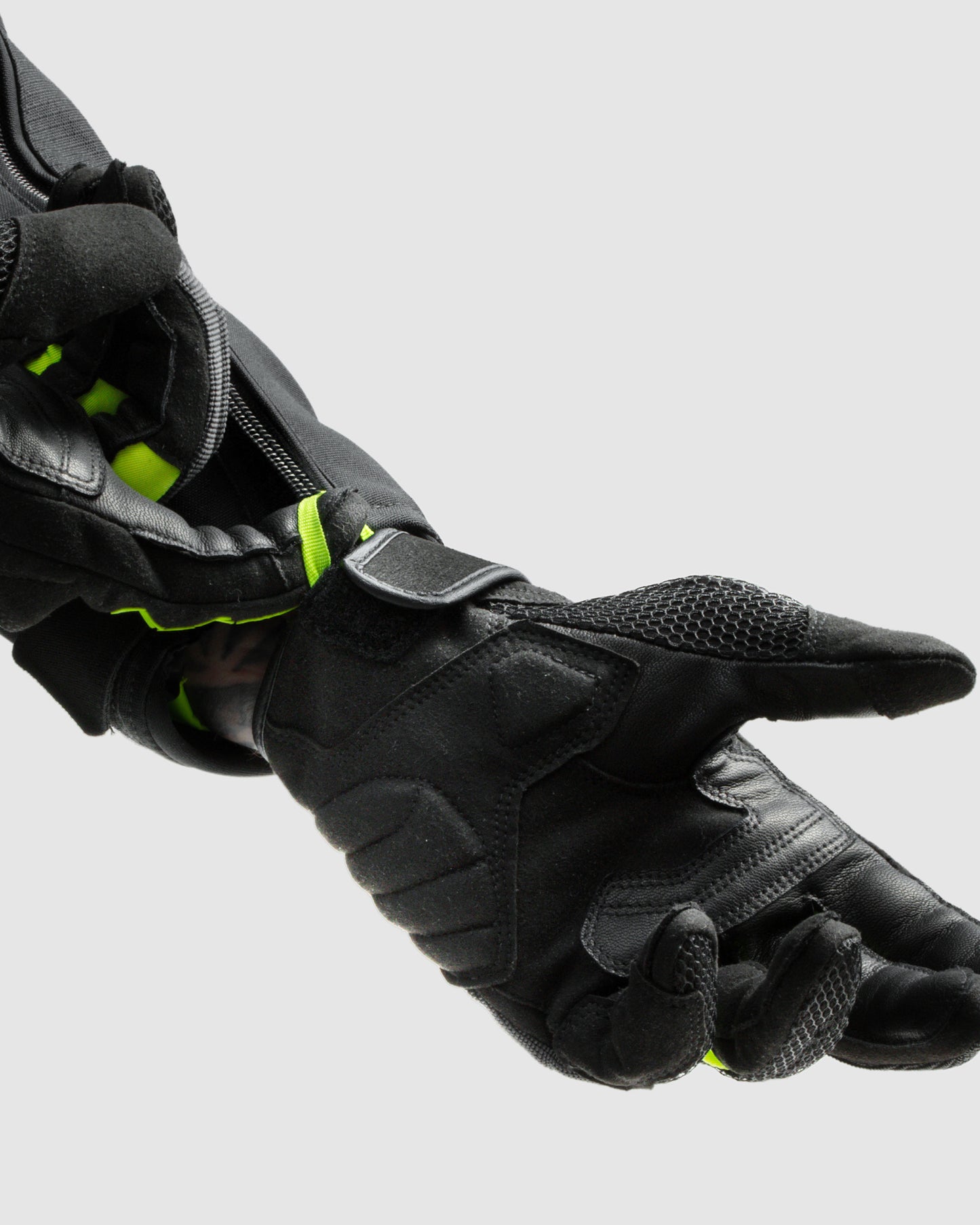 Core Motorcycle Gloves Fluo Yellow