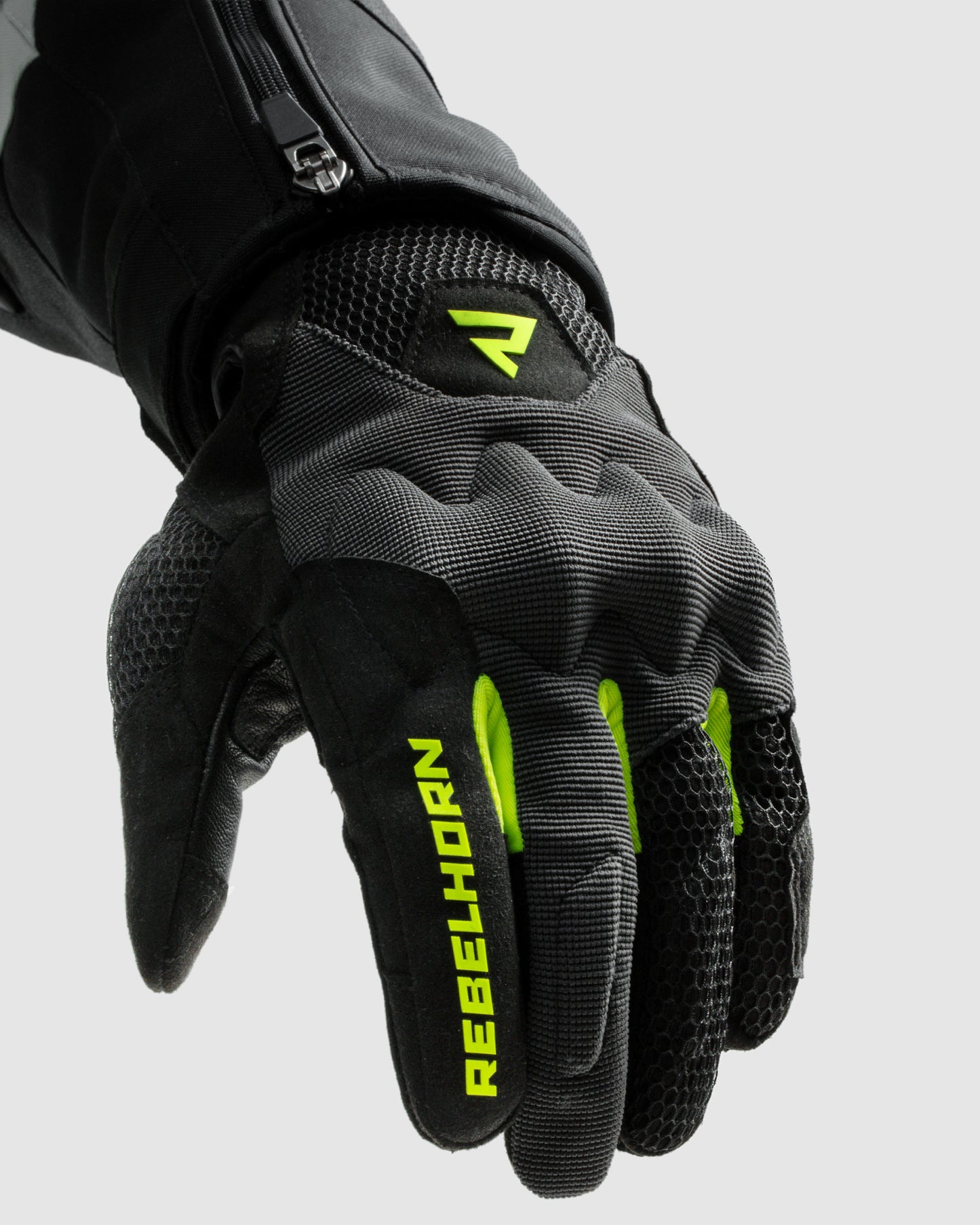 Core Motorcycle Gloves Fluo Yellow