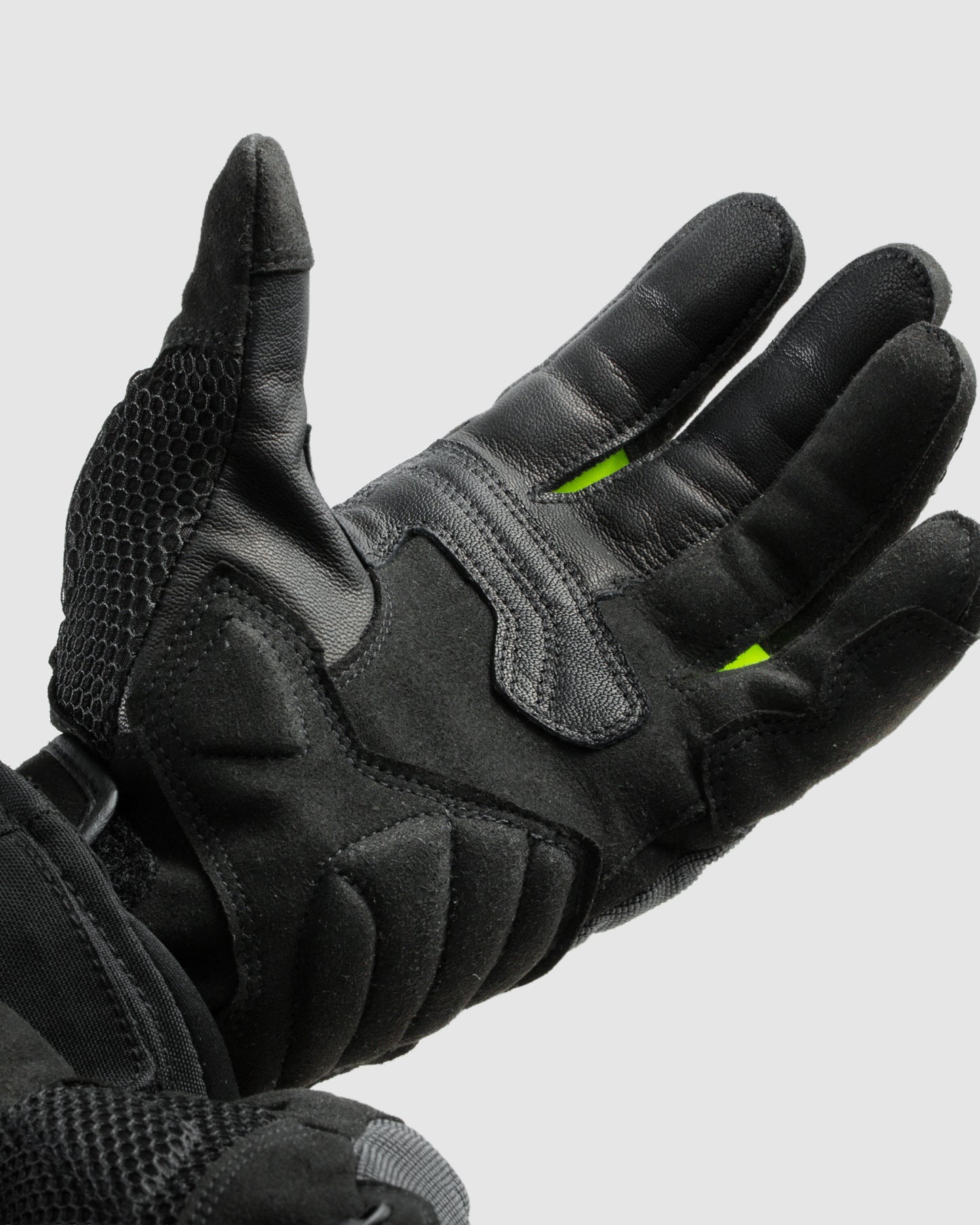 Core Motorcycle Gloves Fluo Yellow