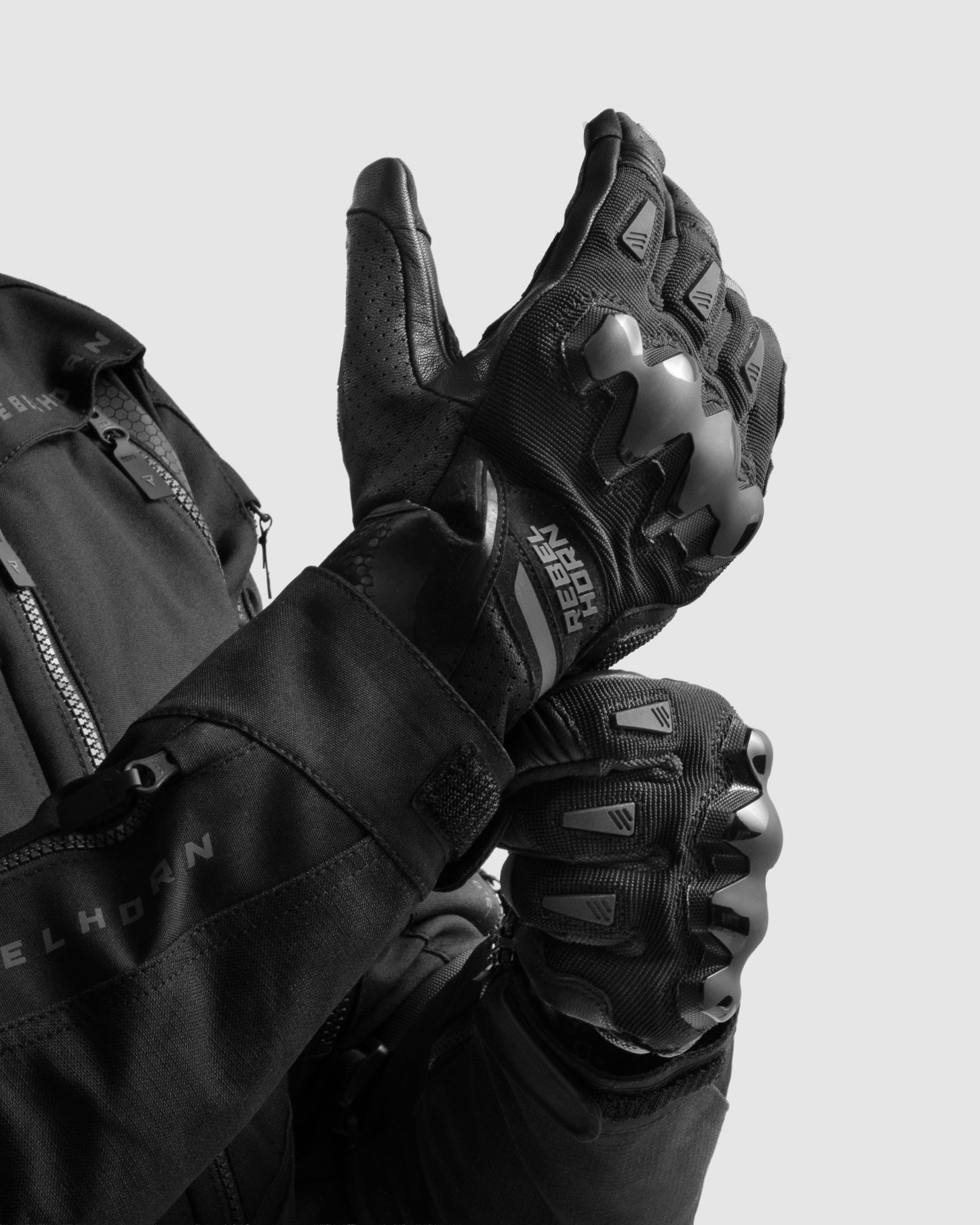 Defender Motorcycle Gloves Black