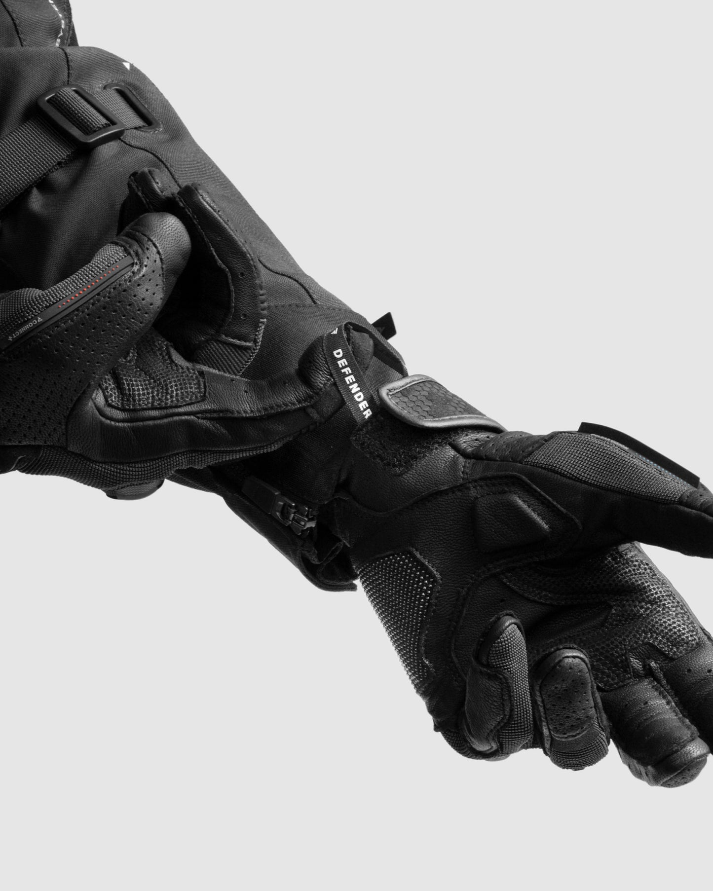 Defender Motorcycle Gloves Black
