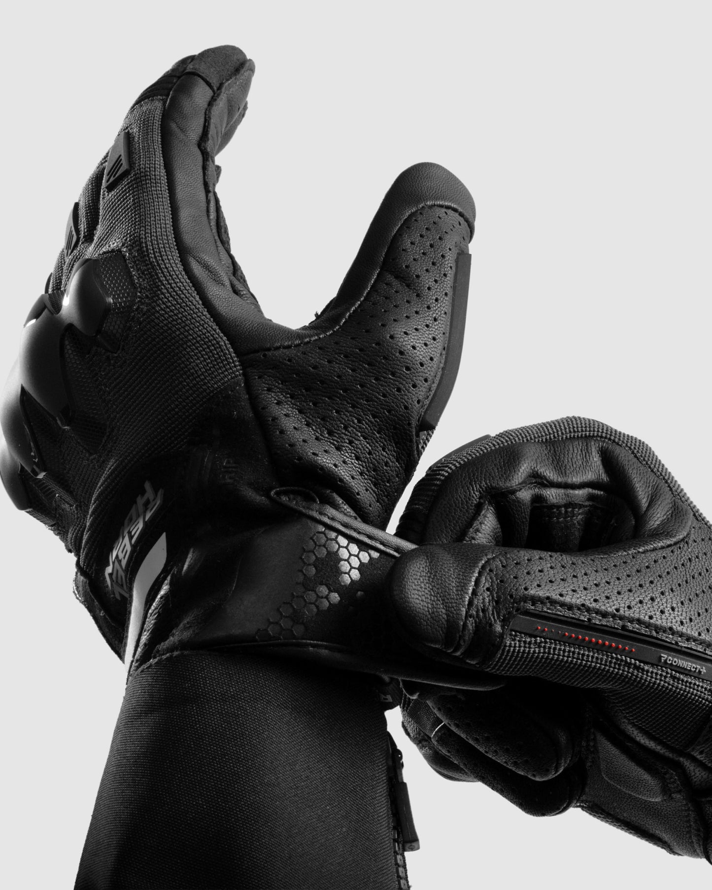 Defender Motorcycle Gloves Black