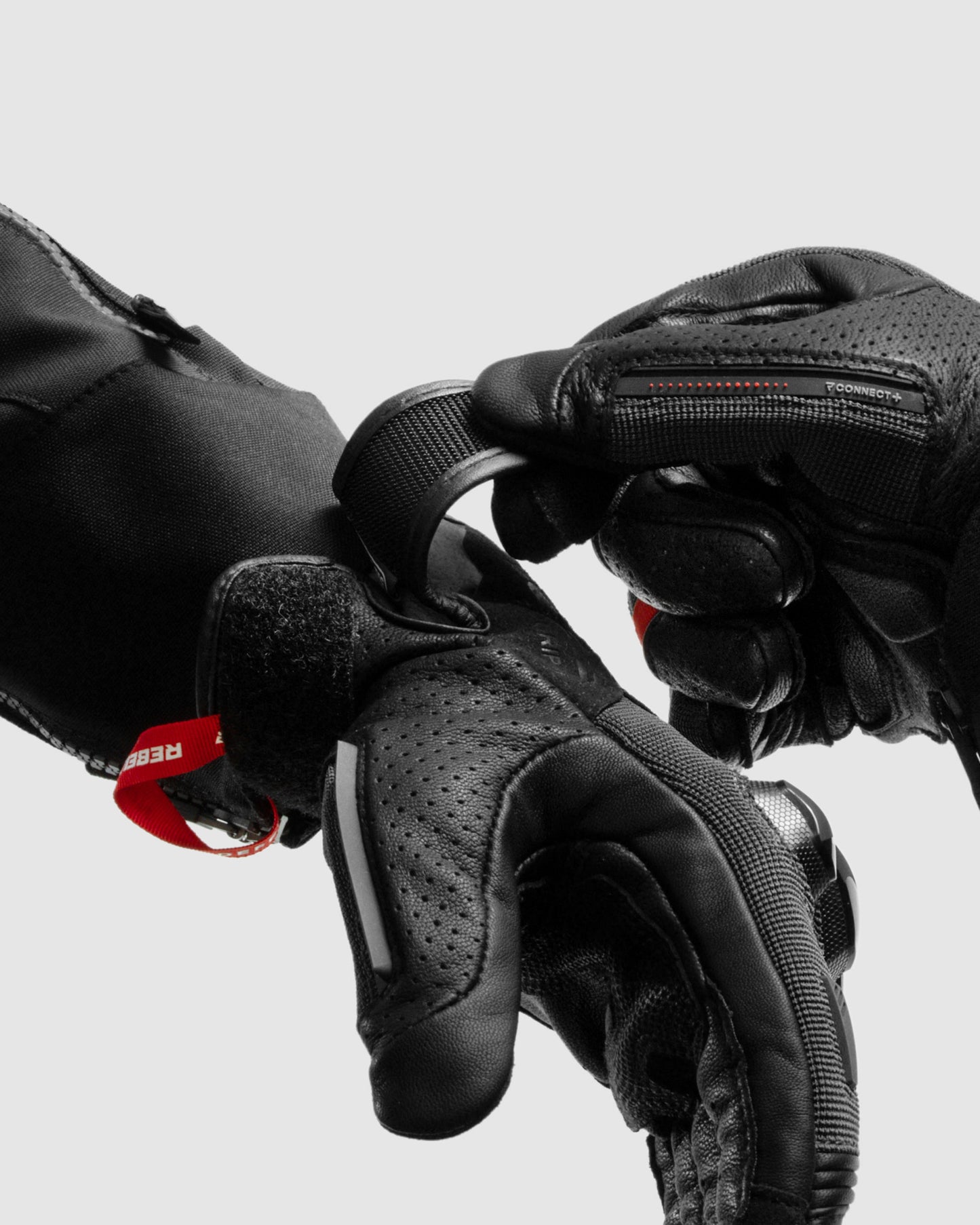 Defender Motorcycle Gloves Red