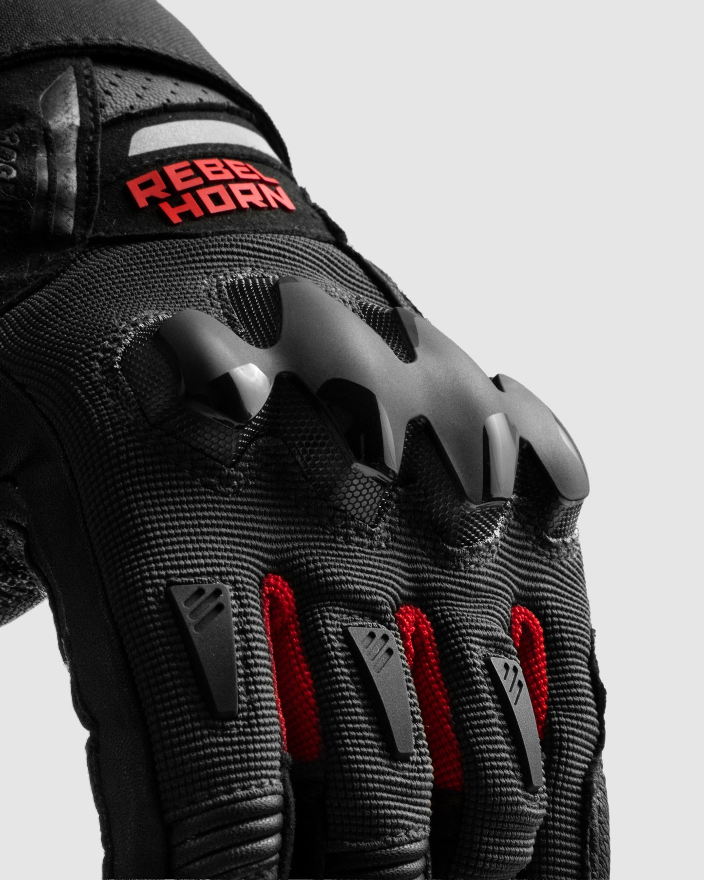 Defender Motorcycle Gloves Red