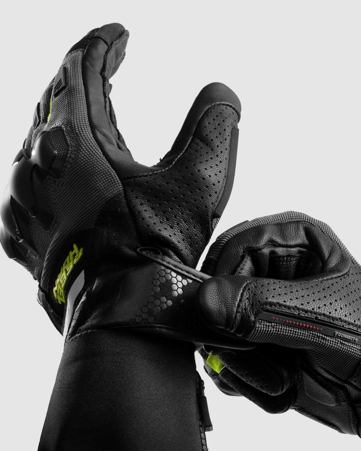 Defender Motorcycle Gloves Fluo Yellow