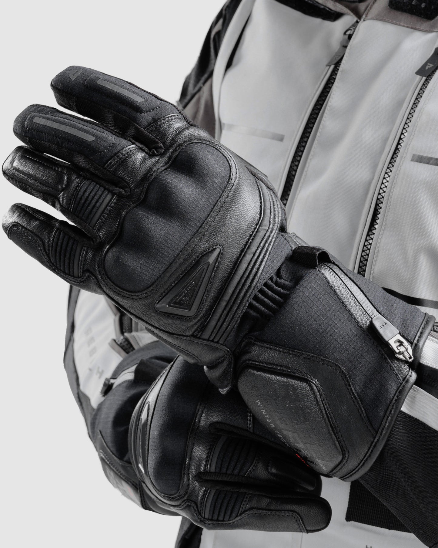 Summit Waterproof Motorcycle Gloves Black