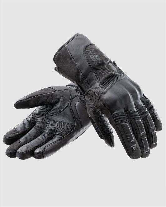 Tracer Waterproof Motorcycle Gloves Black