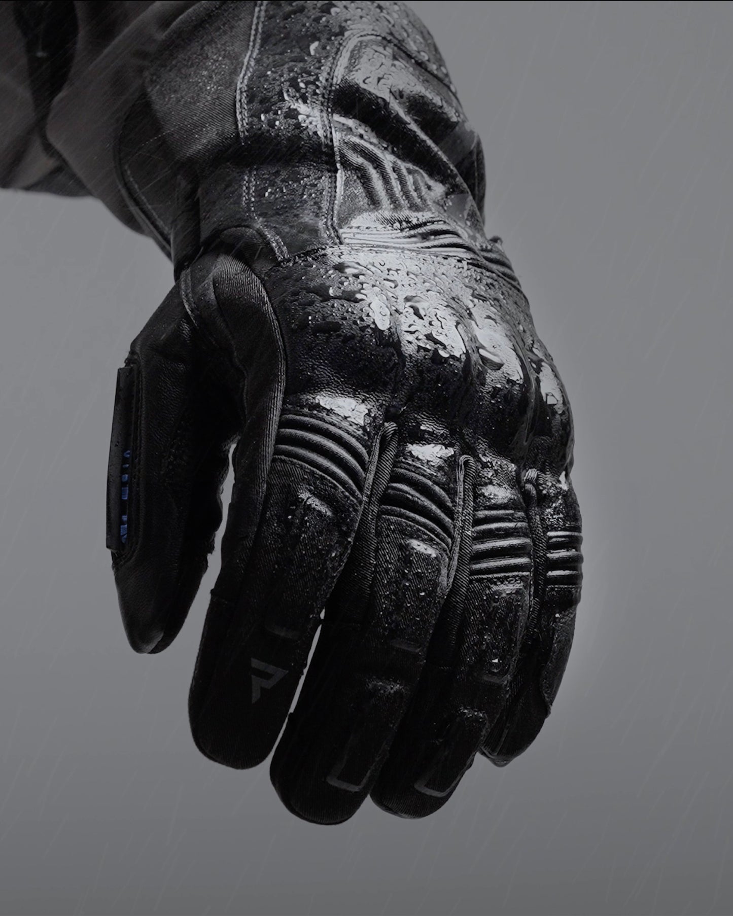 Tracer Waterproof Motorcycle Gloves Black