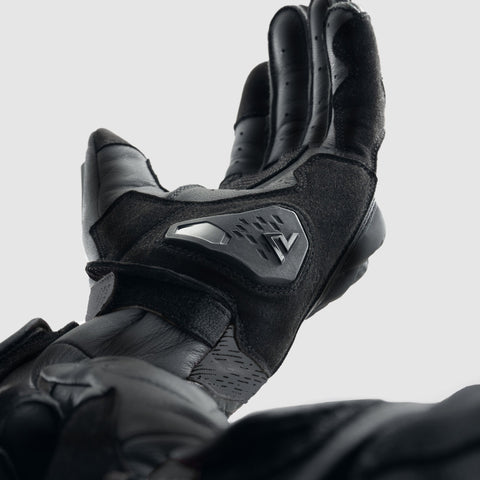 Rebelhorn Viper Black Motorcycle Gloves