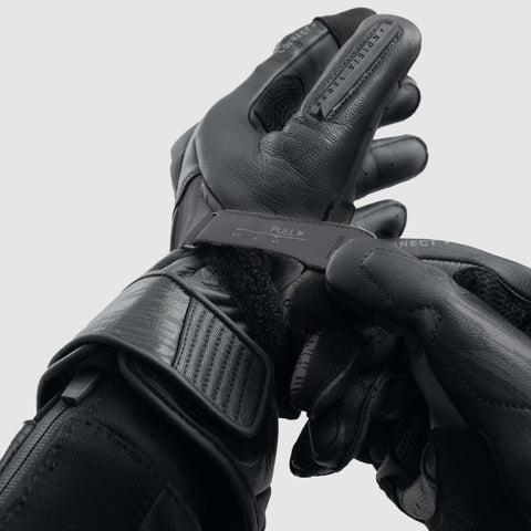 Rebelhorn Viper Black Motorcycle Gloves