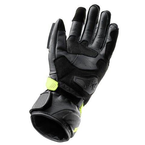 Rebelhorn Viper Black/Grey/Fluo Yellow Motorcycle Gloves