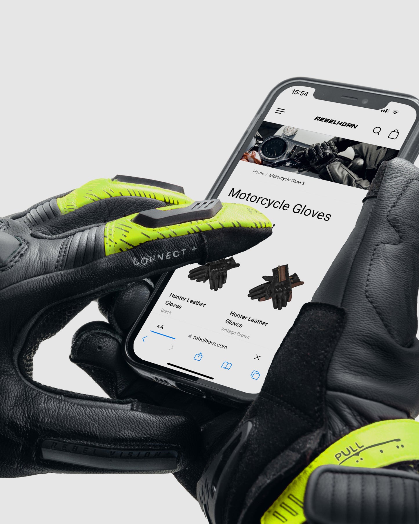 Viper Motorcycle Gloves Fluo Yellow