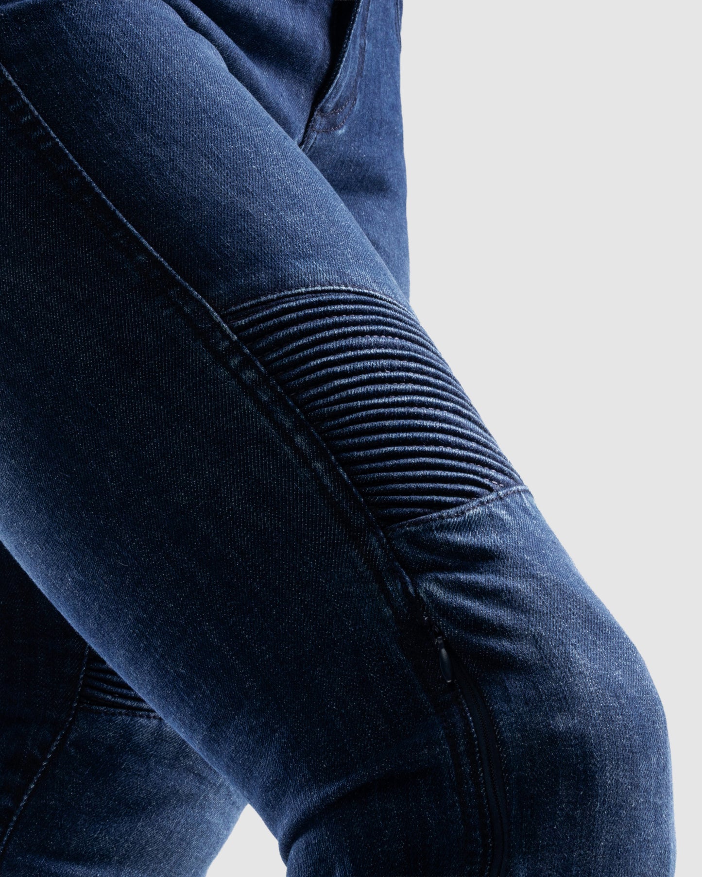 Agness 2 Mono Women’s Motorcycle Jeans Washed Blue