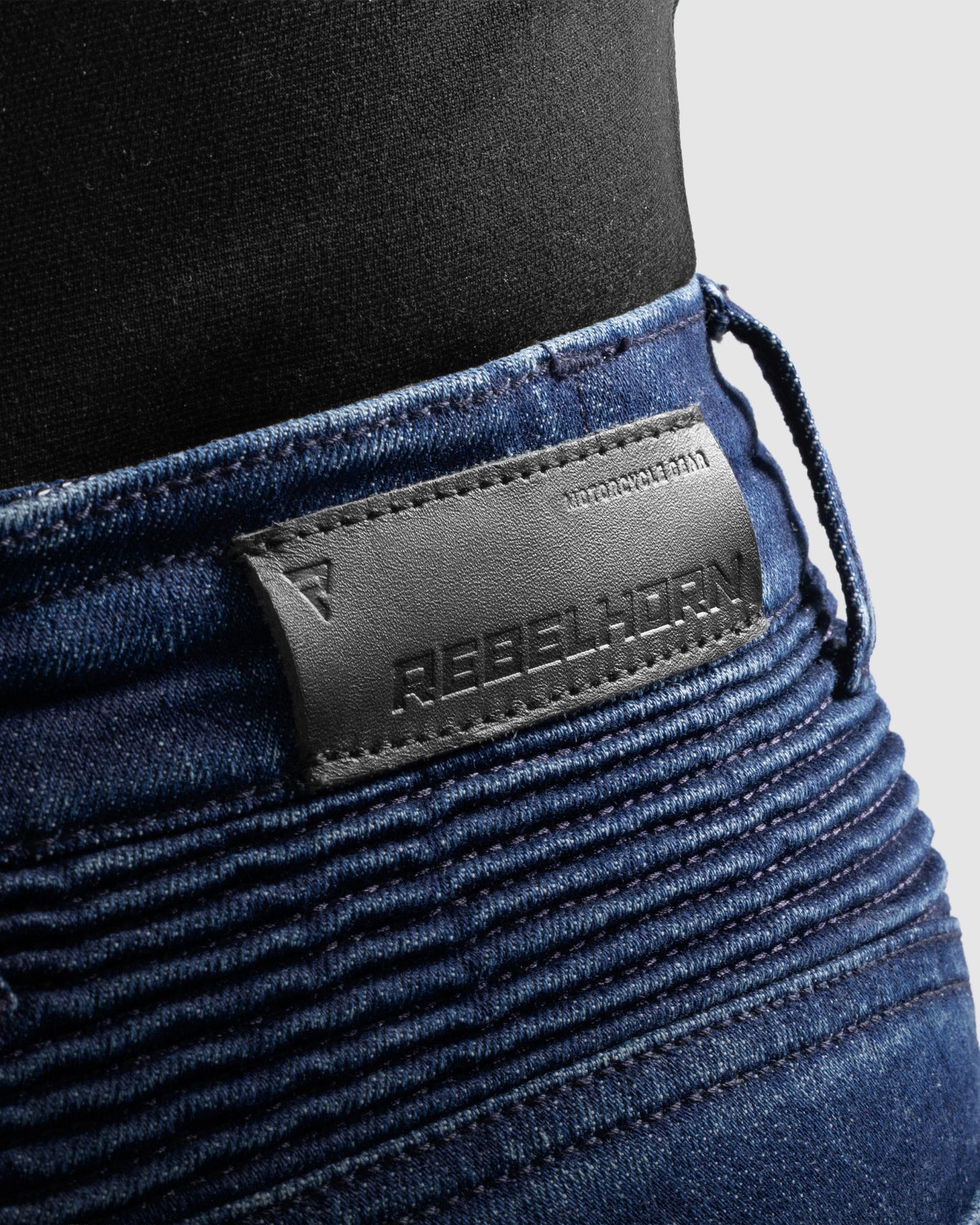 Agness 2 Mono Women’s Motorcycle Jeans Washed Blue