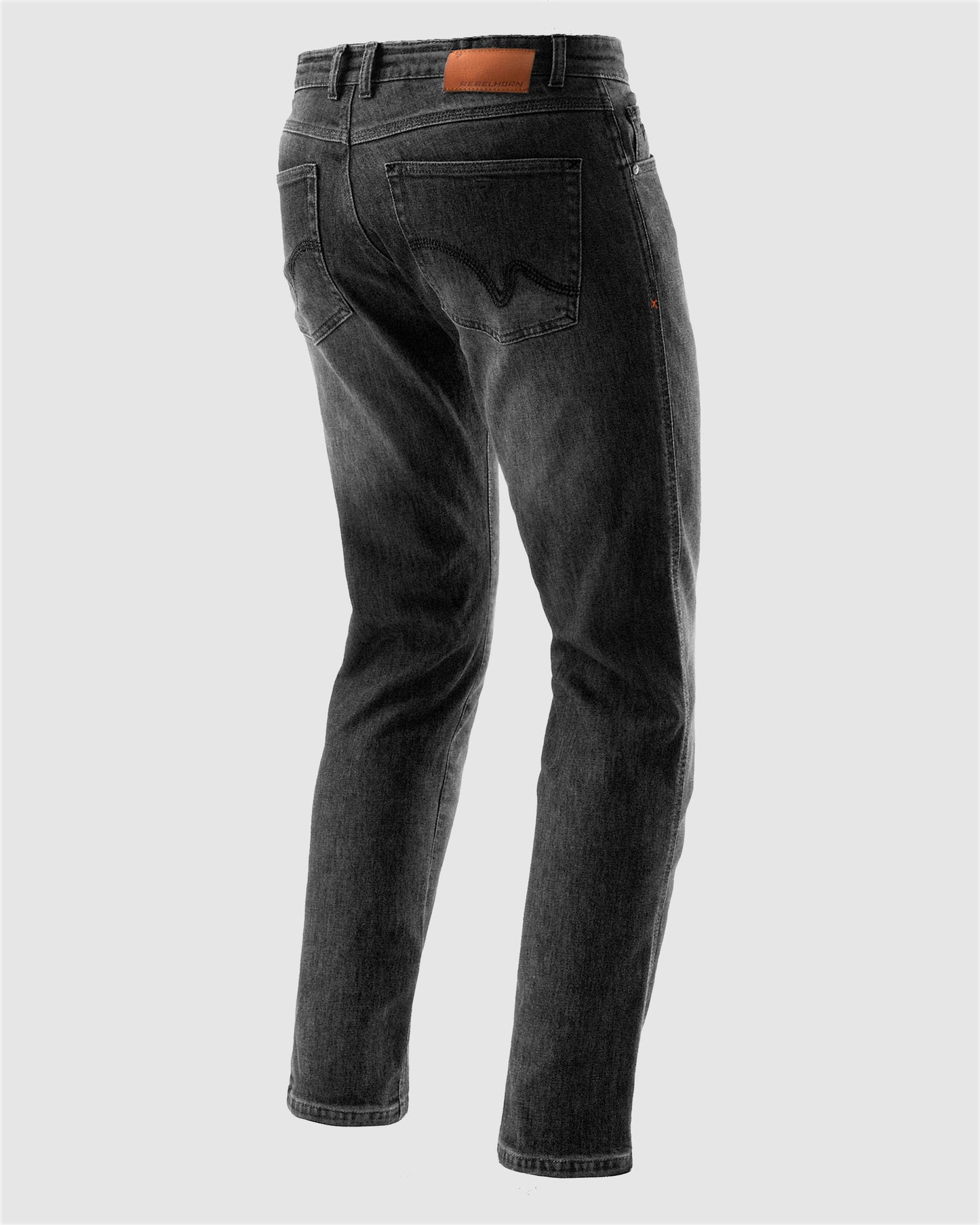 Bronco Motorcycle Jeans Washed Black