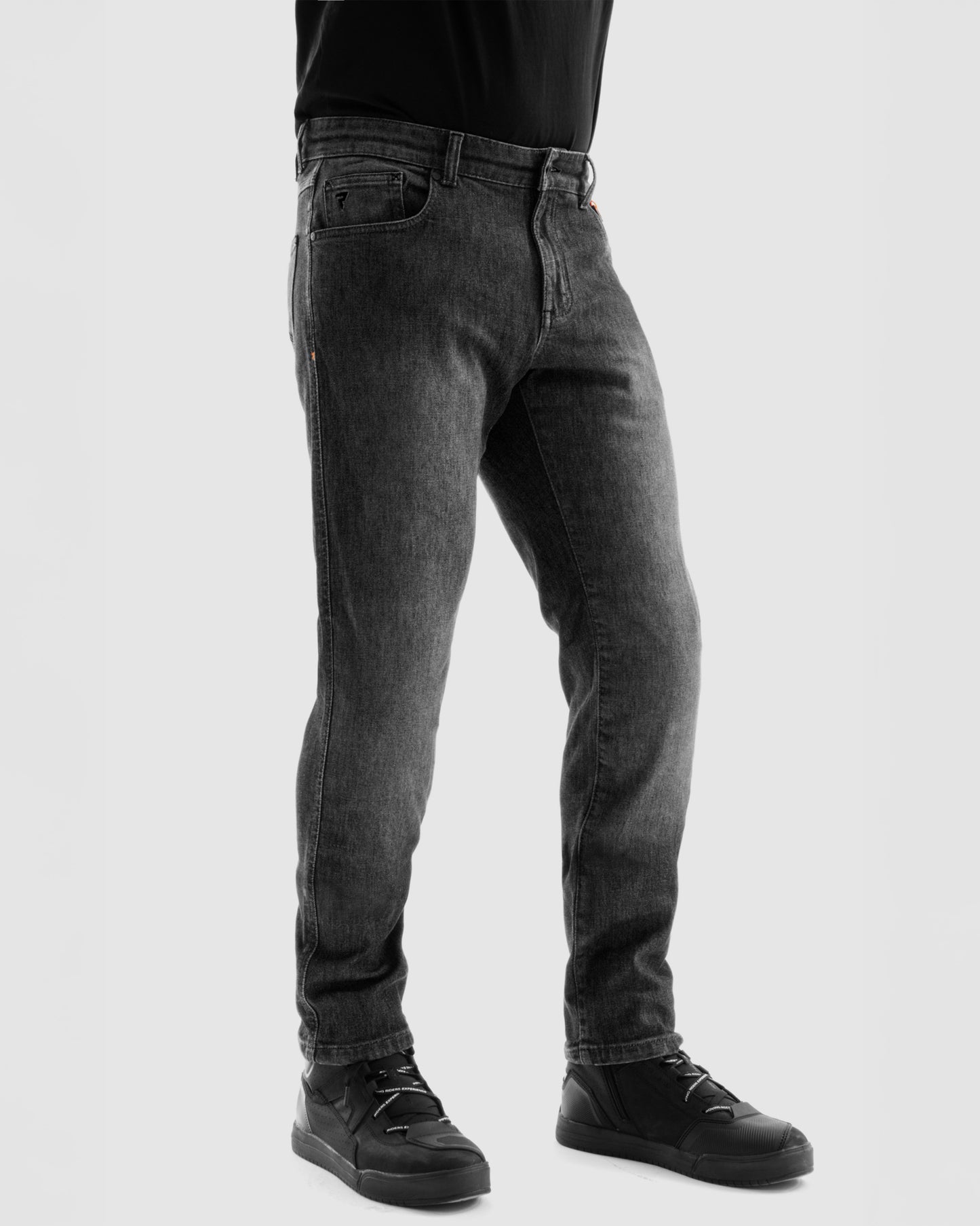 Bronco Motorcycle Jeans Washed Black